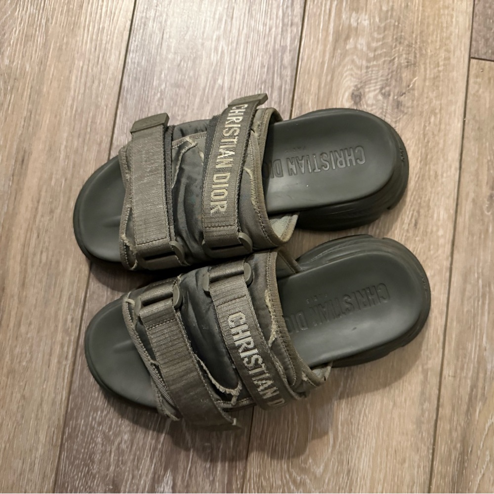 Christian Dior Olive Green Sandals
With damaged box